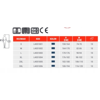Spodnie robocze długie Lahti Pro L40518 r. XL
